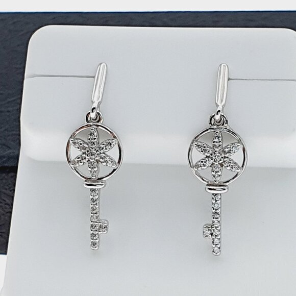 925 sterling silver luxury CZ earrings for women/girls, Best for gRJUS215 - Picture 8 of 11